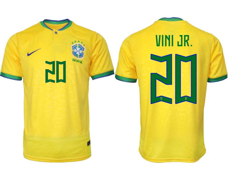 Men 2022 World Cup National Team Brazil home aaa version yellow #20 Soccer Jersey->japan jersey->Soccer Country Jersey